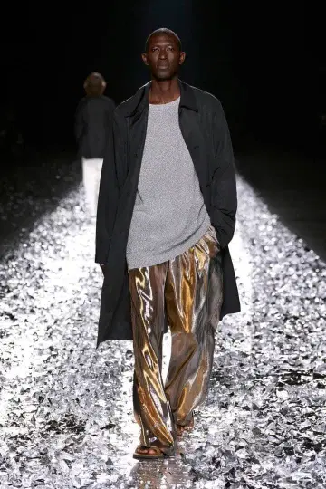 DRIES VAN NOTEN 나일론 롱 코트