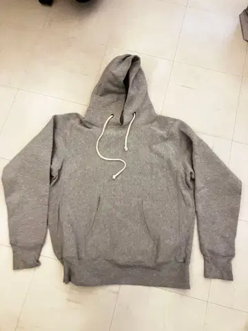 챔피온 리버스 위브 후드티 XL 옅은 그레이 미국제