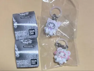 산리오 메지루시 액세서리 마이멜로디 쿠로미 멜로쿠로 캡슐 토이