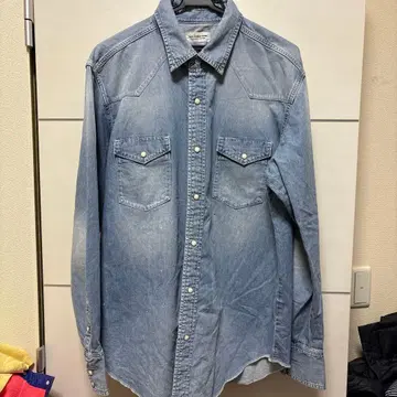 론 허먼 데님 데님 셔츠 라이트 블루