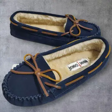 택 포함 새상품 MINNETONKA 미네통카 모카신 네이비 7 24cm