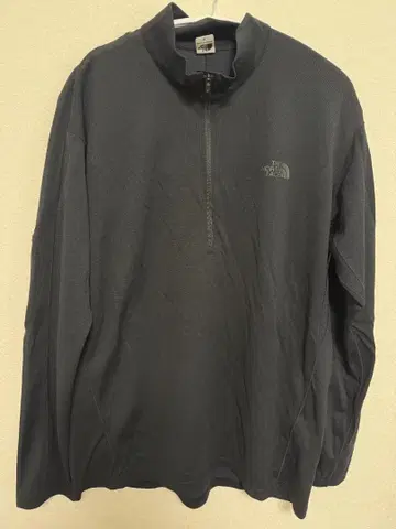 THE NORTH FACE 하프 지퍼 상의 XL 블랙