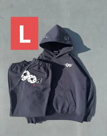 카모플라쥬 패턴 후드 부착 맨투맨 셋업 L 사이즈