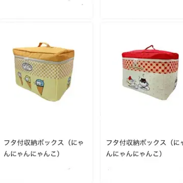 냥코 카페 산엑스 냥냥냥코 뚜껑 포함 수납 박스