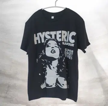 새상품 HYSTERIC GLAMOUR 그래픽 T셔츠 블랙