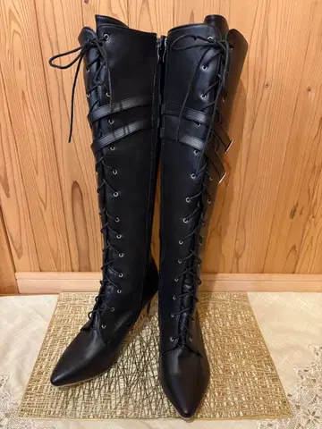 롱 부츠 레이스업 부츠 스트랩 포함 29.5cm
