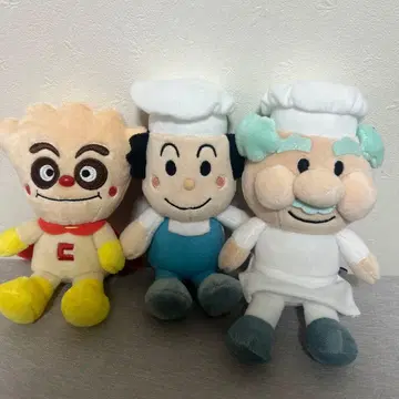 호빵맨 봉제 인형 3체 세트