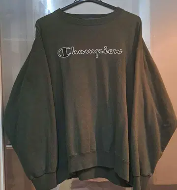 Champion 오센틱 맨투맨 다크 그린 이탈리아제