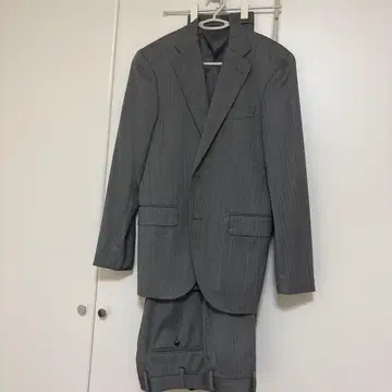 ZOZO 그레이 헤링본 비즈니스 정장