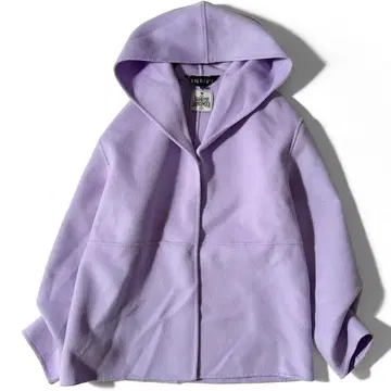 INDIVI 루즈핏 해밀턴 후데트 리버 코트 라벤더 보라색