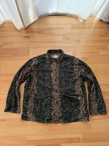 South2west8 레오파드 무늬 긴팔 셔츠 L 새상품급