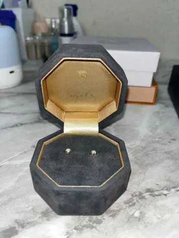 아가트 귀걸이 k10 오팔