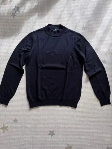 그랑사쏘 모크넥 울 12G 네이비 사이즈 46