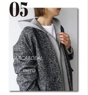 새상품급 MICA&DEAL 코쿤 미들 코트 [ MULTI ]