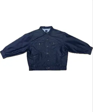 다크 네이비 박스 실루엣 데님 자켓