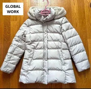 [ GLOBAL WORK ] 우츠쿠 실루엣 발수 다운 코트