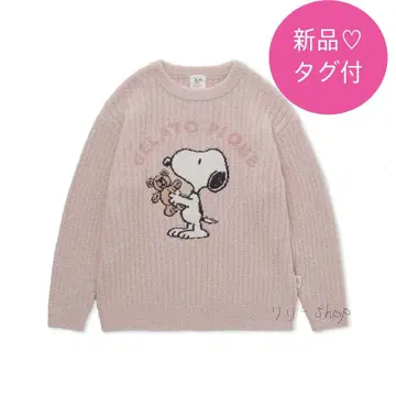 택 포함 새상품 젤라또피케 스누피 풀오버