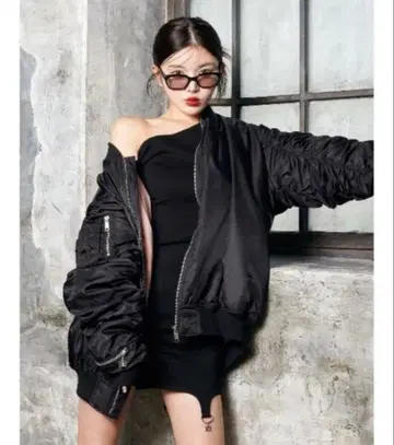 Darich 볼륨 개더 MA-1 자켓 겉옷 겨울 의류