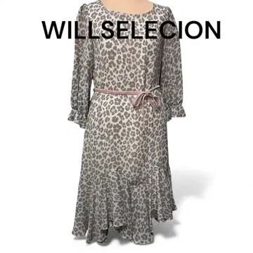 새상품급 WILLSELECTION 레오파드 무늬 롱 원피스