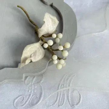 6026 천연 꽃 난킨하제 브로치 핸드메이드