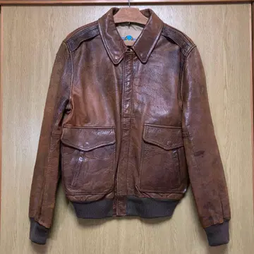80s 90s A-2 플라이트 자켓 밀리터리 빈티지 가죽