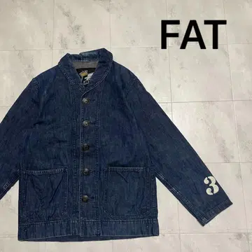 FAT 에프에이티 커버올 데님 자켓 스텐실 아메카지