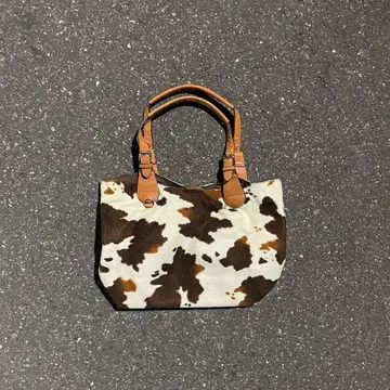 archive 00s 백 헤이세이 애니멀 무늬 갸루 모드 토트 숄더