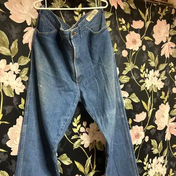 Dickies 스트레이트 데님 팬츠 파랑 초와이드 46 x 32