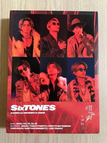 [ 초회반 ] DVD SixTONES 관성의 법칙 IN DOME