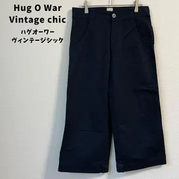 허그아워 와이드 팬츠 일본제 블랙