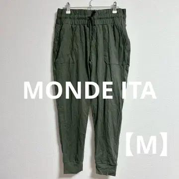 MONDE ITA 올리브 그린 캐주얼 팬츠 M