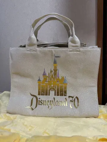 즉시 완판 디즈니 스토어 디즈니랜드 70주년 토트백 잠자는 숲속의 미녀