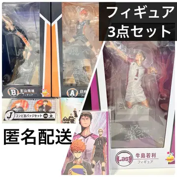 하이큐!! 해피 복권 우시지마 와카토시 피규어 A상 B상 세트