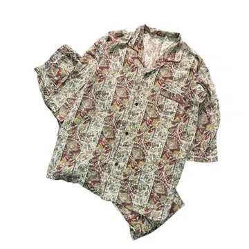 7BS2 80s 페이즐리 무늬 버블 셋업 구제 의류 used