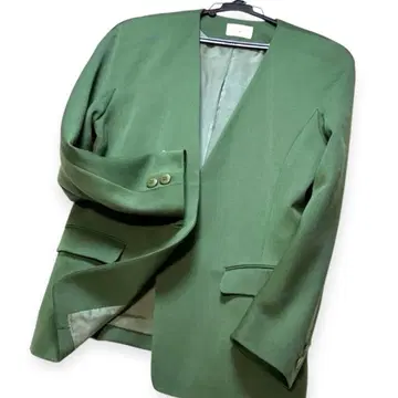 새상품급 타이트 스커트 수트 셋업 도쿄 스타일 노카라 자켓