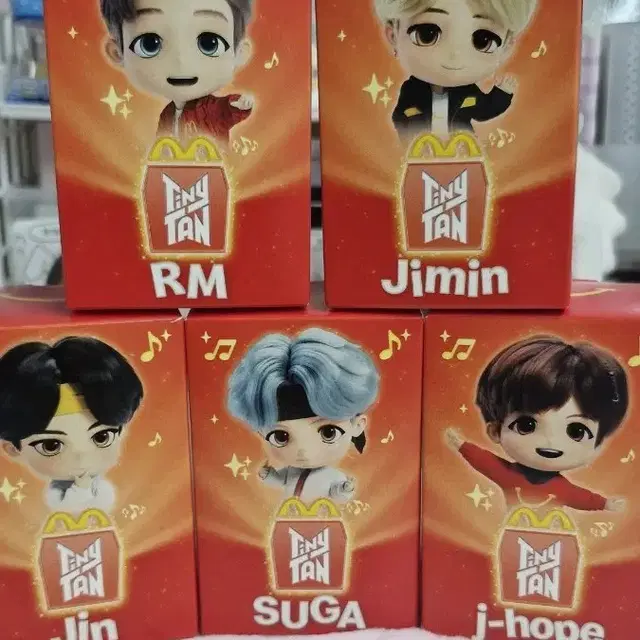 맥도날드 방탄소년단 TinyTAN 피규어 풀세트