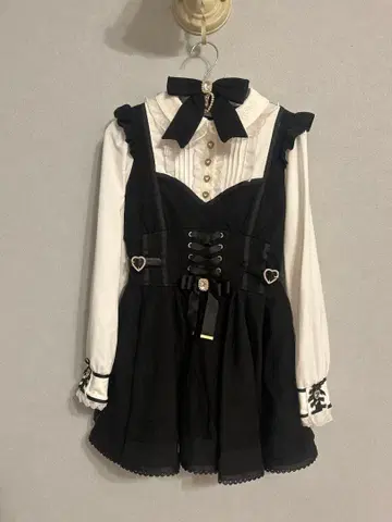 LIZLISA 튤 레이어드 셋업 블랙