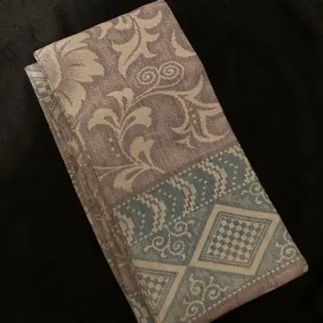 후쿠로 오비 리메이크 사라사 패턴 반폭 오비