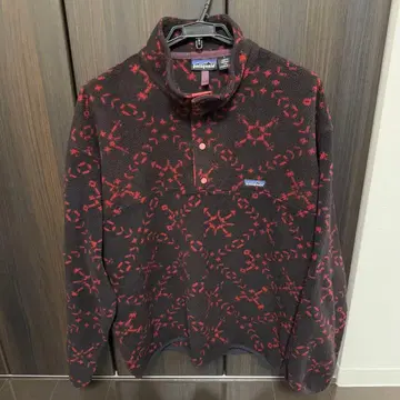 patagonia 플리스 자켓 L 블랙 레드