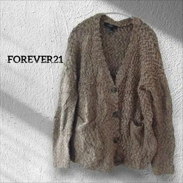 1점 한정 FOREVER21 베이지 긴팔 니트 가디건 상의