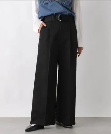 렙심 벨트 와이드 팬츠