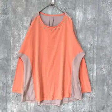 Bou Jeloud 비쥬 절개 이소재 반짝이는 튜닉 얇은 소재 깔끔한