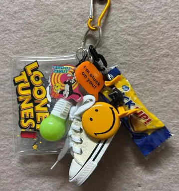 찰랑찰랑 키링 클리어 카드 케이스 라이트 포함