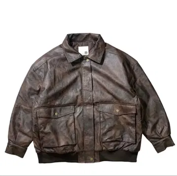A-2 TYPE 페이크 레더 봄버 재킷 No.8
