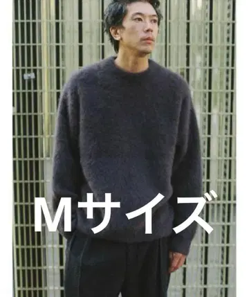 LIDNM FOX CASHMERE KNIT DEEP MOCHA 23aw