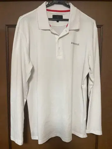 BRIEFING 브리핑 긴팔 피케 셔츠 화이트 사이즈 L