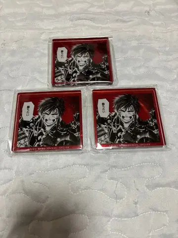 미개봉 새상품 종말의 발키리 명장면 아크릴 블록 시황제 3개 세트