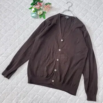 해리스 [ M ] 긴팔 가디건 V넥 심플 리브 베이직 고급