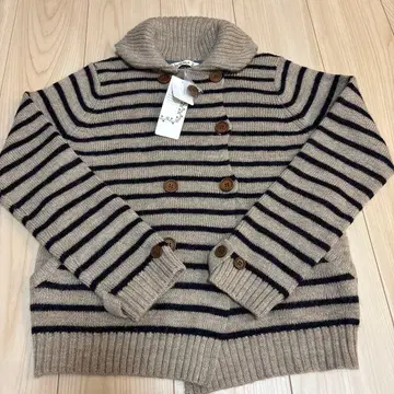 SM2 버튼 스트라이프 니트 #951