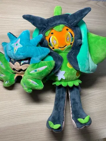 포켓몬 센터 한정판 봉제 인형 오가폰 미도리의 가면